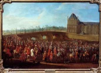 Exit of Turkish Ambassador Mehmet Effendi from the Sublime Porte after the audience granted by King Louis XV on 21/03/1721