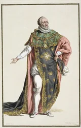 Henry IV (1553-1610), King of France, from Recueil des estampes, représentant les rangs et les dignités, suivant le costume de toutes les nations existantes, published 1780
