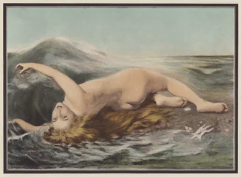 Undine playing with the waves