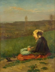 A child in a field, 1871