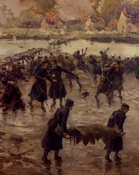 Fighting Along the Yser, October 1914 (detail)