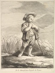 Little Boy with a Scythe, from Premier Livre de Figures