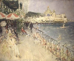 In front of the Casino on the Pier, Nice, c.1937