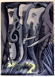 Mogli Hides on the Backs of Elephants