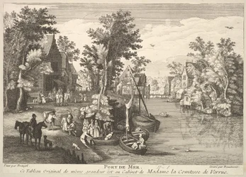 Sea Port after the painting in the collection of Madame la Comtesse de Verrue
