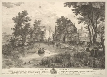 View of Flanders Veue de Flandre after the painting in the collection of Madame la Comtesse