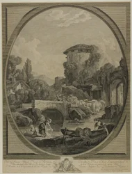 Landscape with a Bridge and a Dovecote