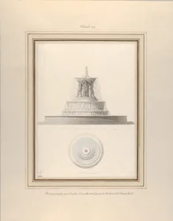 Project for a Fountain for La Place Louis XV, ca. 1806