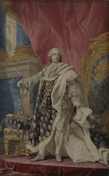 Portrait of Louis XV in his royal costume