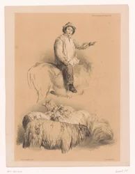 Studies of a Shepherd and a Flock of Sheep (series title: Animal Studies by Cooper)