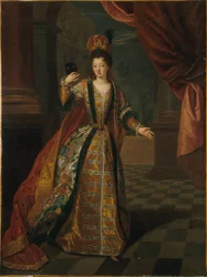 Presumed Portrait of Mademoiselle de Nantes (Louise-Françoise de Bourbon, 1673-1743), in Ball Costume