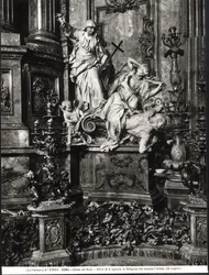 The Altar of St. Ignatius of Loyola, detail of the Victory of Catholic Truth over Heresy