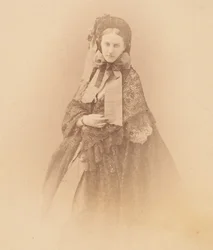 The Hat with Ribbons, 1860s