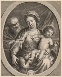 Holy Family and Saint John