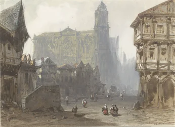 The Old Market Square in Rouen