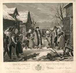 Louis XVI Distributing Alms to the Poor Peasants in the Winter of 1788