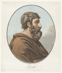 Portrait of Lycurgus (series title: Collection des Grands Hommes)