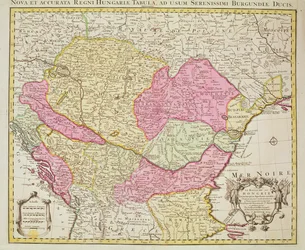 Map of the Kingdom of Hungary