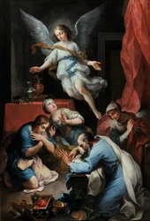 Angel Raphael made himself known and rose up in the air