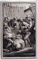 Belphegor - in “Tales et nouvelles en vers” by Jean La Fontaine. 1776. Illustration by P.P. Choffard