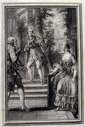 La Confidente sans savoir ou le Stratageme (Illustration by P.P. Choffard, 1776)