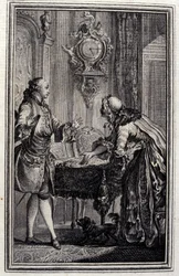 Le Gascon punished (Illustration by P.P. Choffard)