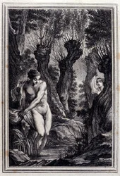 Le cas de conscience - in “Tales et nouvelles en vers” by Jean La Fontaine. 1776. Illustration by P.P. Choffard
