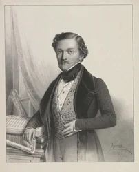 Portrait of the singer Gilbert-Louis Duprez