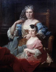 Portrait of Madame Poulhariex and Her Daughter