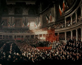 The Opening Session of the First Italian Parliament