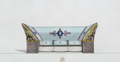 Sofa, Plate 106, Illustration from Collection de Meubles et Objects de Gout