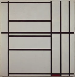 Composition No 1 with Grey and Red 1938-1939