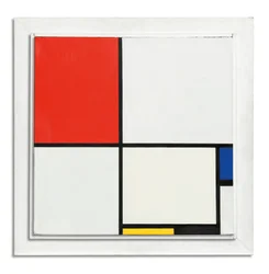 Composition No. III, with Red, Blue, Yellow, and Black