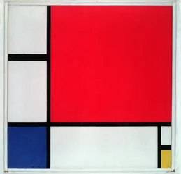 Composition No II, in Red, Blue and Yellow