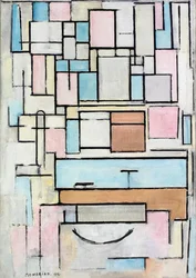 Composition with Color Planes: Façade