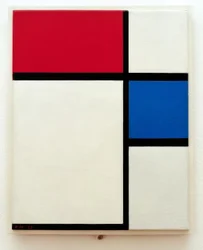 Composition No. II; Composition with Blue and Red
