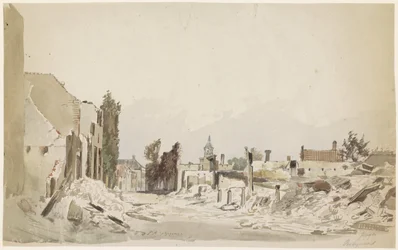 The Ruins at Bodegraven After the Fire of June 1870
