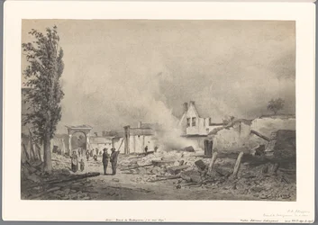 Ruins of Bodegraven after the Fire of May 31, 1870