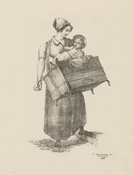 Woman with Organ and Child