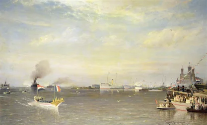 Landing of President Armand Fallieres in Amsterdam
