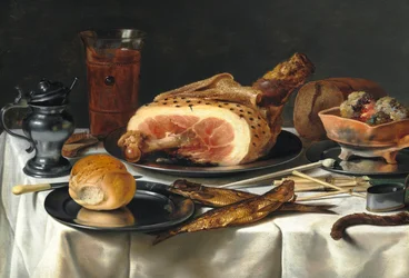 Still Life with Ham, 1625