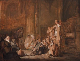 A Guardroom Scene in a Church