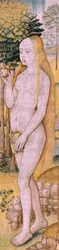 Flemish Tapestry. Series Episodes from the Life of the Virgin. The Prophecies are Fulfilled at the Birth of Christ. First Tapestry in the Series. Models Attributed to Jan von Roome (or van Brussel).