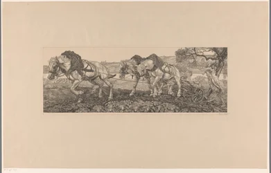 Plowing Horses