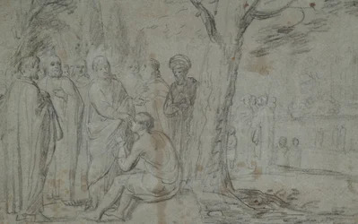 Christ Healing the Blind Man (recto); Venus and Cupid (verso)