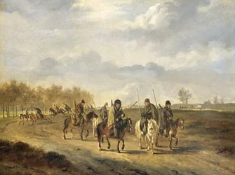 Cossacks on a Country Road near Bergen in North Holland, 1813