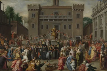 The Women of Rome Gathering at the Capitol