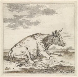 Lying Cow, Facing Right