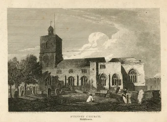 Stepney Church, London (engraving)
