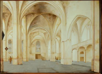 Interior of the Church of Saint Cunera in Rhenen, Netherlands